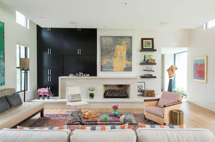 ilustrasi ruang tamu bertemakan farmhouse (pinterest.com/Home Design Lover)