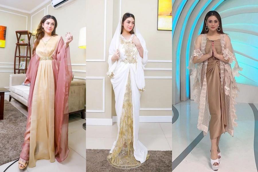 10 Inspirasi Gaya Lebaran ala Celine Evangelista, Semuanya Anggun