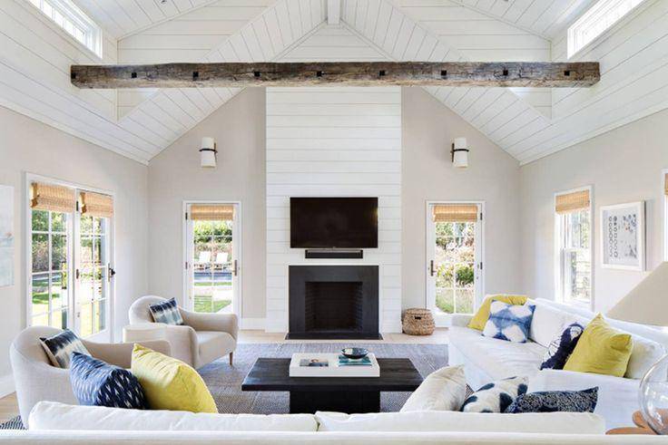 ilustrasi ruang tamu bertemakan farmhouse (pinterest.com/Home Design Lover)