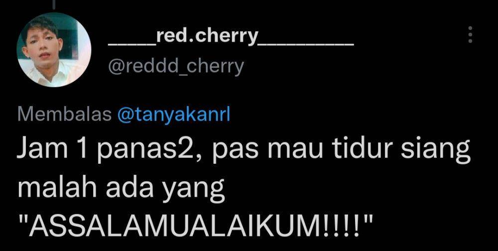 Momen rutin netizen setelah jam satu siang di hari lebaran (Twitter.com/reddd_cherry)