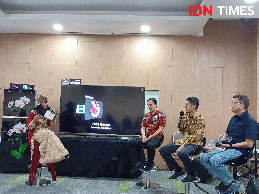 Media Gathering POLYTRON di Hotel Grand Mercure Jakarta. 20 April 2022. (IDN Times/M. Tarmizi Murdianto)
