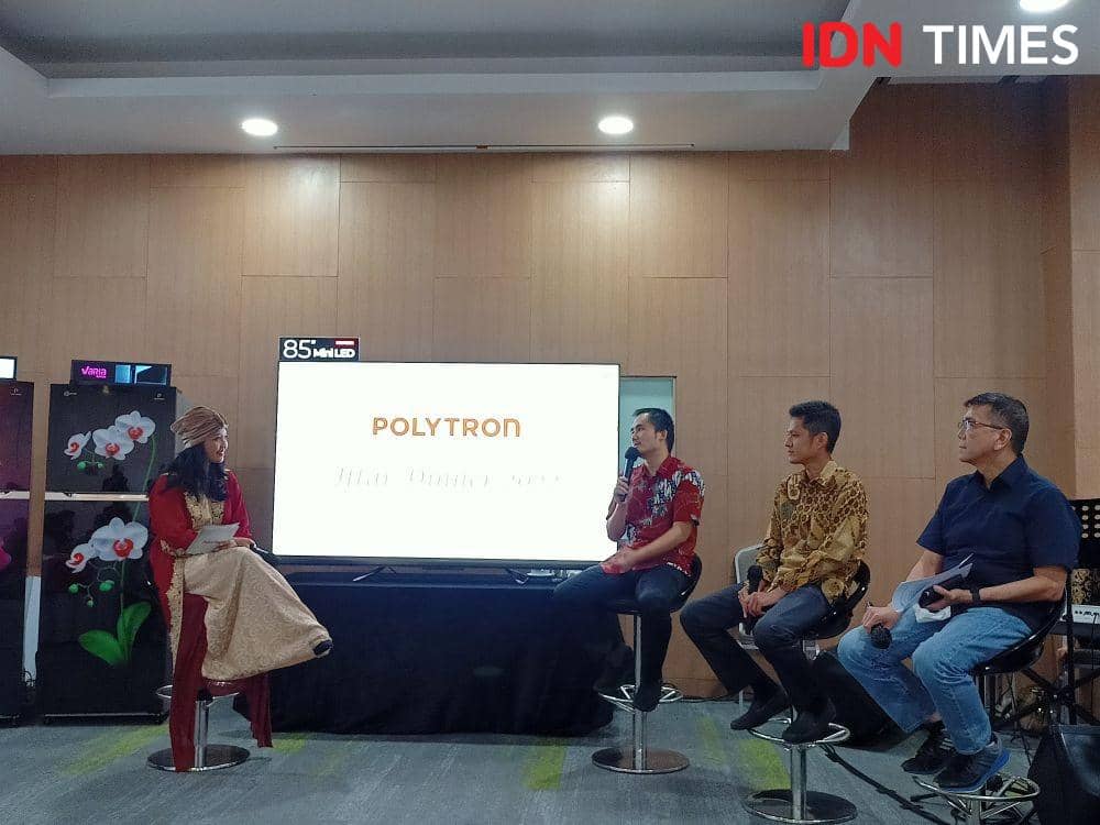 Media Gathering POLYTRON di Hotel Grand Mercure Jakarta. 20 April 2022. (IDN Times/M. Tarmizi Murdianto)