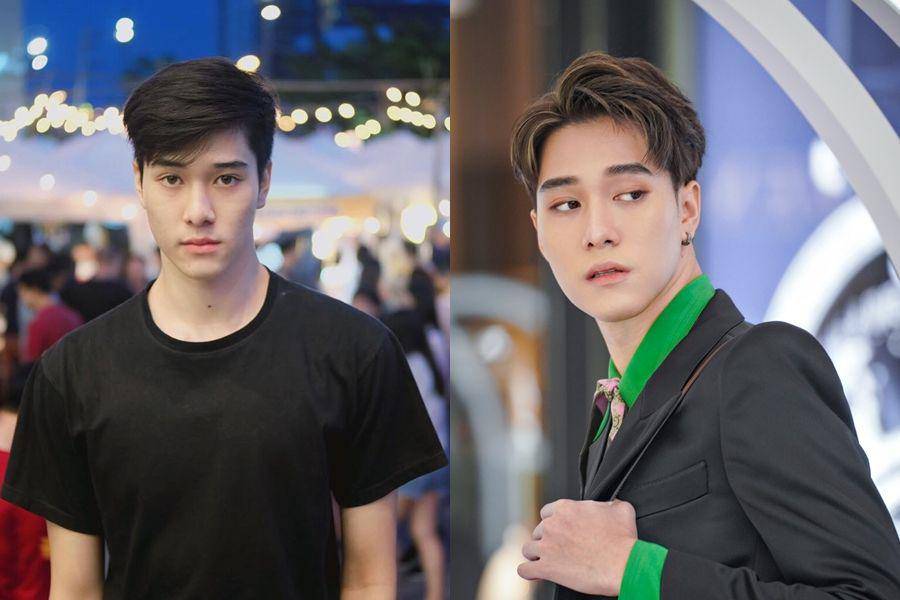 kolase potret Nani Hirunkit dengan rambut pendek (instagram.com/hirunkit_ | twitter.com/bishop_xxxxx)