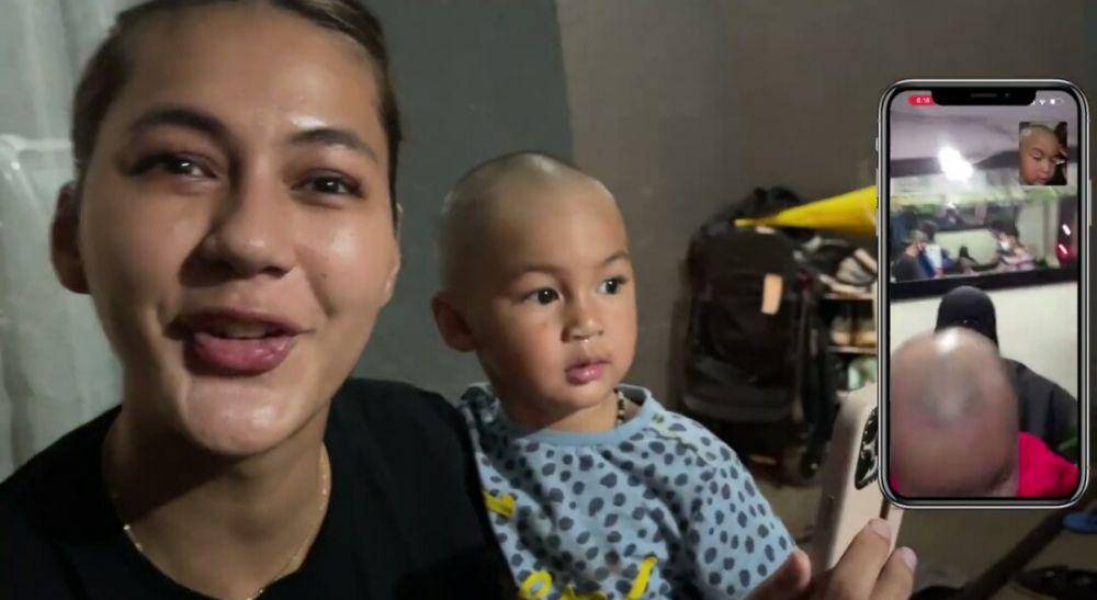 potret Kiano berambut botak (youtube.com/Baim Paula)
