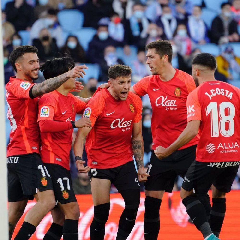 Pemain Mallorca saat merayakan gol. (instagram.com/rcdmallorcaoficial)