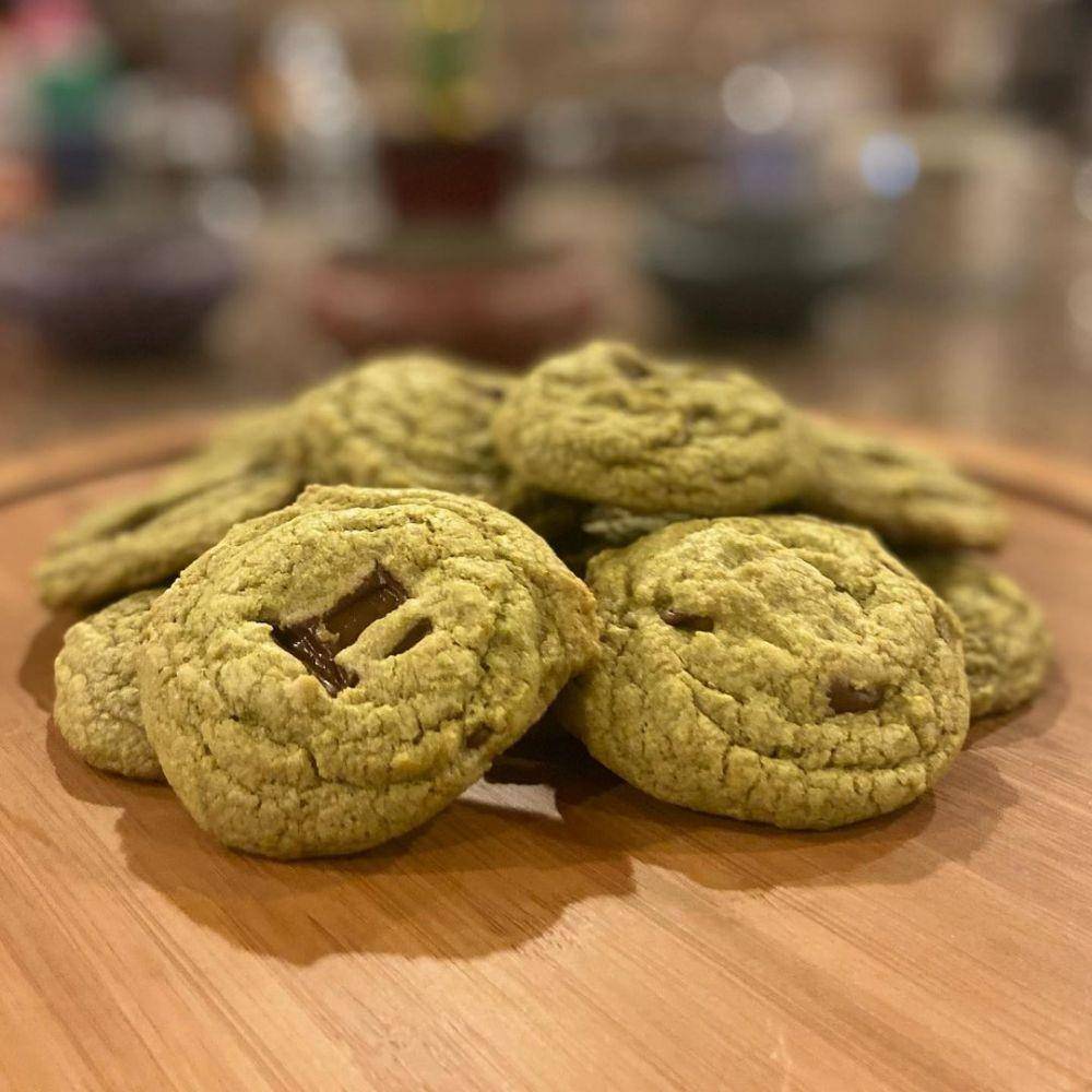 Ilustrasi matcha cookies (instagram.com/chefaleena.food)