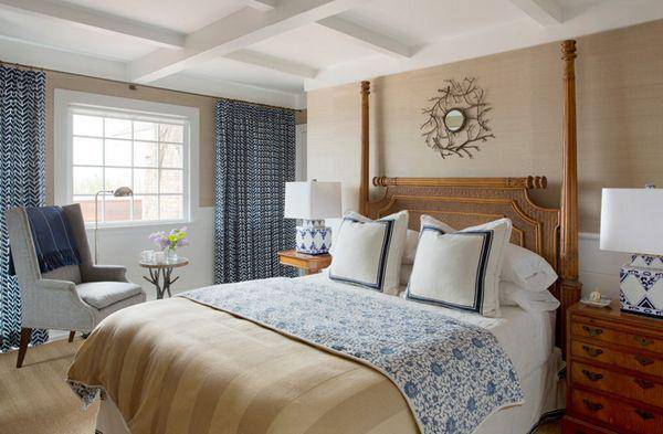 ilustrasi kamar tidur dengan aksen bronze (pinterest.com/Home Design Lover)