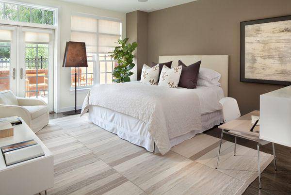 ilustrasi kamar tidur dengan aksen bronze (pinterest.com/Home Design Lover)