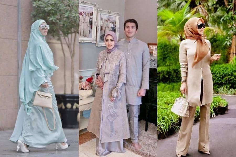 10 Referensi Style Lebaran Glamor ala Syahrini, Pasti Cetar!