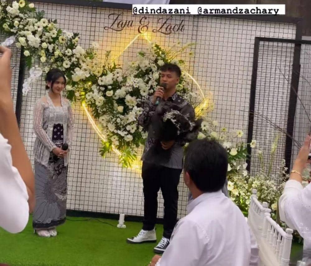 potret lamaran Dinda Azani (instagram.com/dindazani)