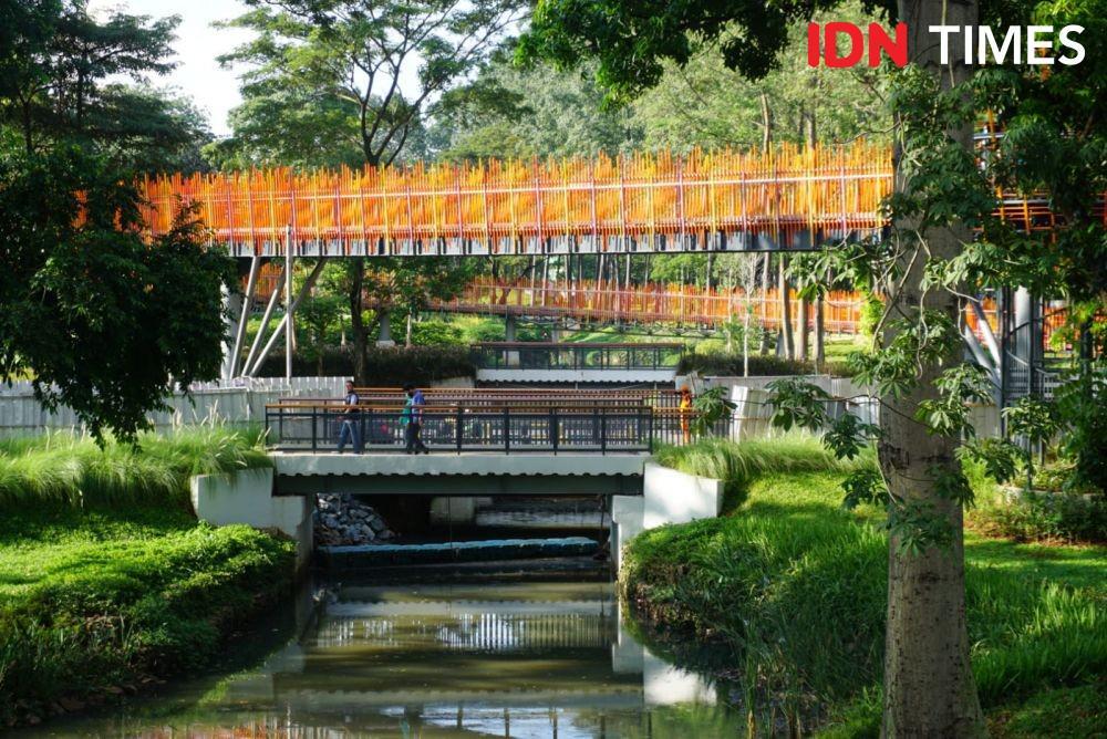 Anies: Tebet Eco Park Contoh Naturalisasi Sungai Terintegrasi