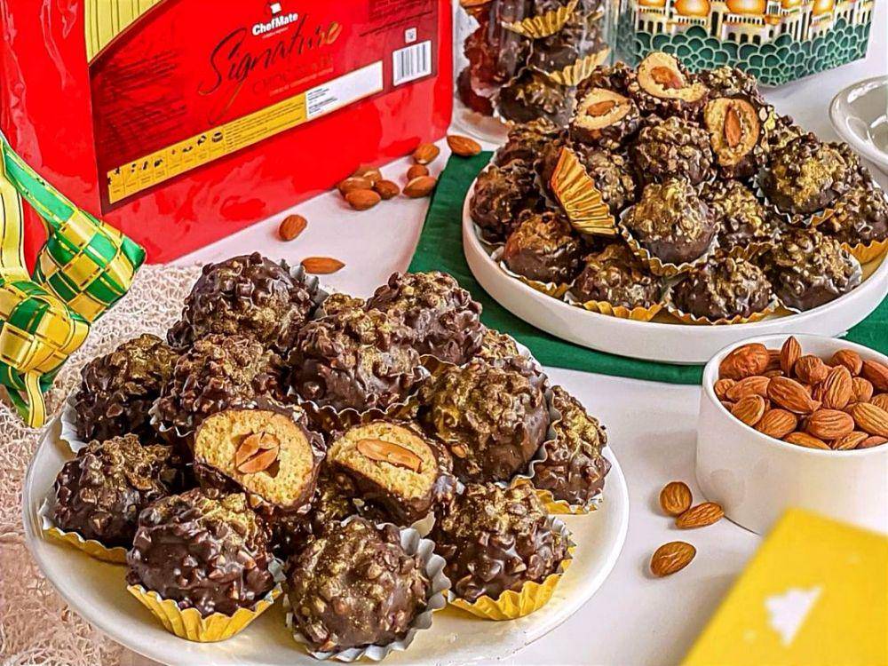 ilustrasi biskuit kacang rocher homamade (instagram.com/linagui.kitchen)