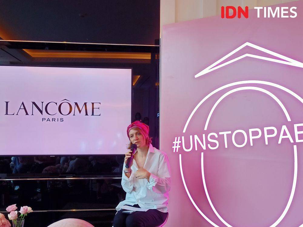 Servane Lutz, Brand General Manager, Lancôme Indonesia dalam acara peluncuran LANCÔME IDÔLE di indonesia. 21 April 2022. (IDN Times/M. Tarmizi Murdianto)
