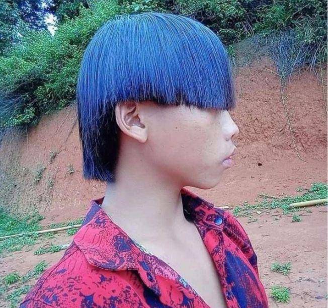 gaya rambut (instagram.com/humorsantuy)