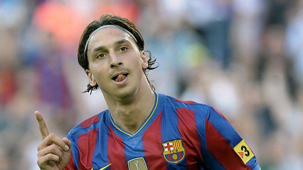 potret Zlatan Ibrahimovic berseragam Barcelona (skysports.com)