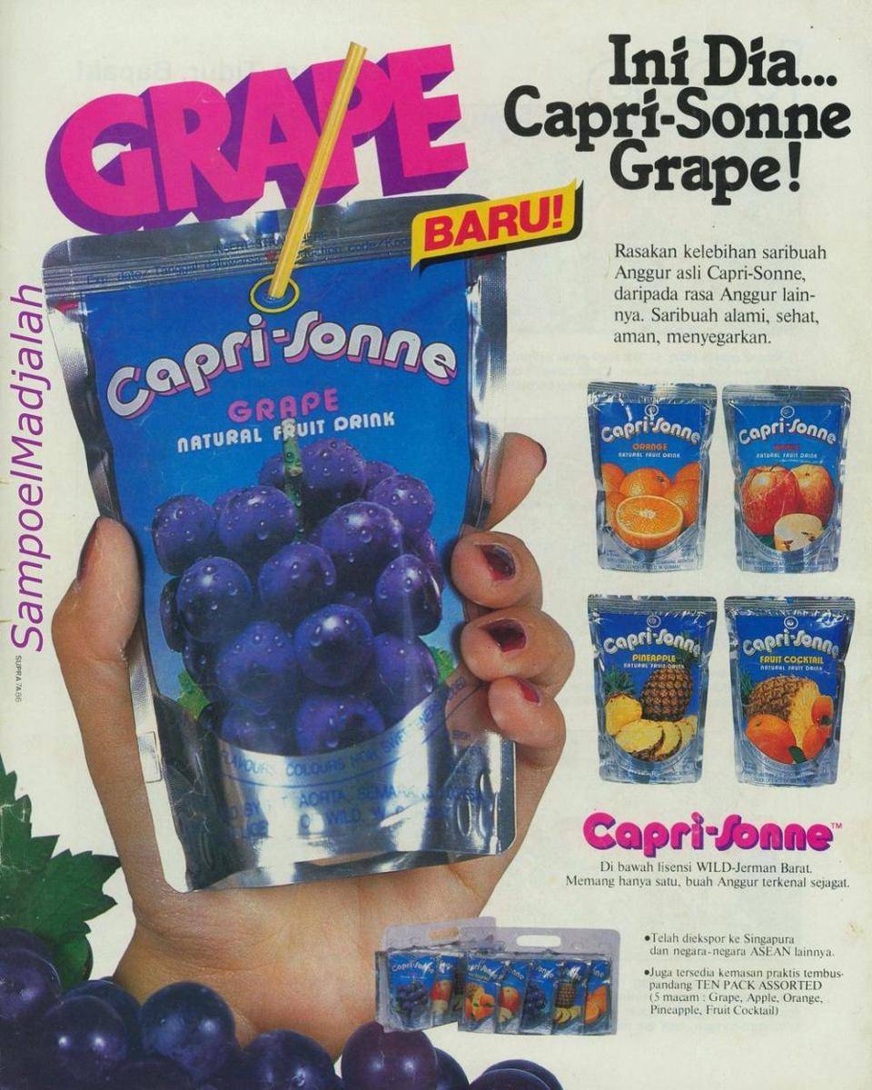 potret iklan jadul produk minuman (instagram.com/sampoelmadjalah)