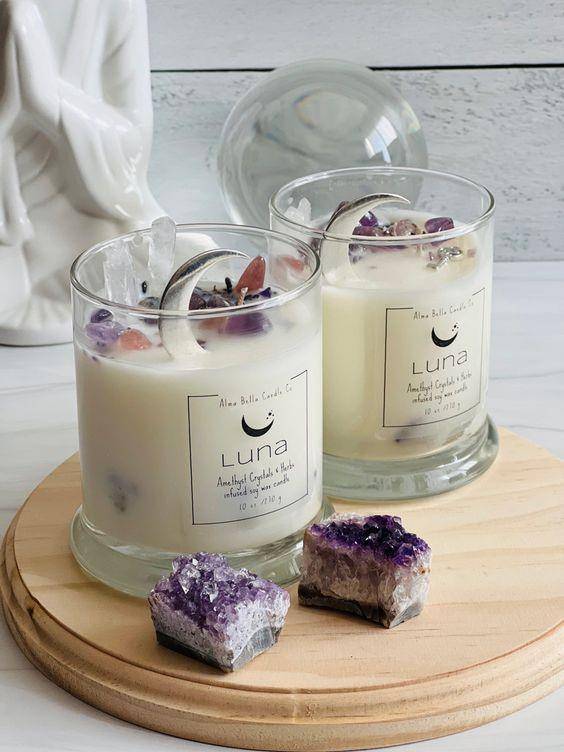 Hampers Lebaran lilin aromaterapi. (almabellacandleco.com)