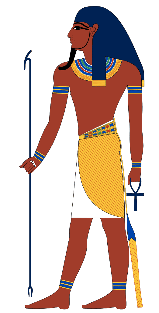 ilustrasi Atum, dewa Mesir Kuno di Ennead (wikimedia.org)