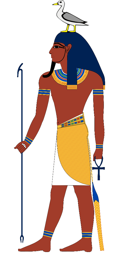 ilustrasi Geb, dewa Mesir Kuno di Ennead (wikimedia.org)