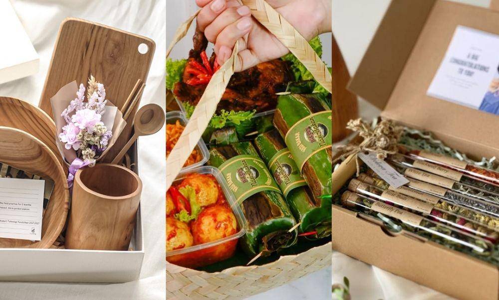 Ide hampers Lebaran buat calon mertua. (Instagram.com/bellynasbak | Instagram.com/lucklig | shopee.co.id/velovatea)