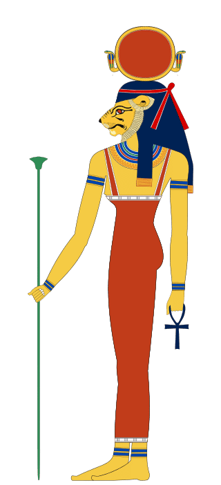 ilustrasi Tefnut, dewi Mesir Kuno di Ennead (wikimedia.org)