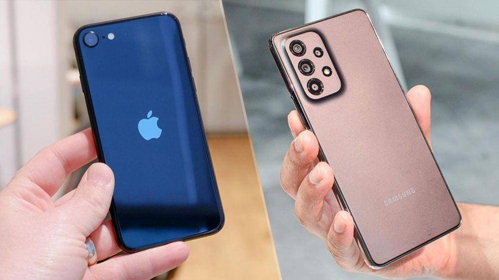 ilustrasi Galaxy A53 5G dan iPhone SE 3 (tomsguide.com)