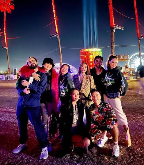 potret momen Vidi Aldiano nonton Coachella (instagram.com/aeroaswar)