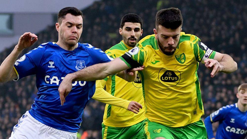 Norwich City melawan Everton di Premier League 2021/2022. (skysports.com)