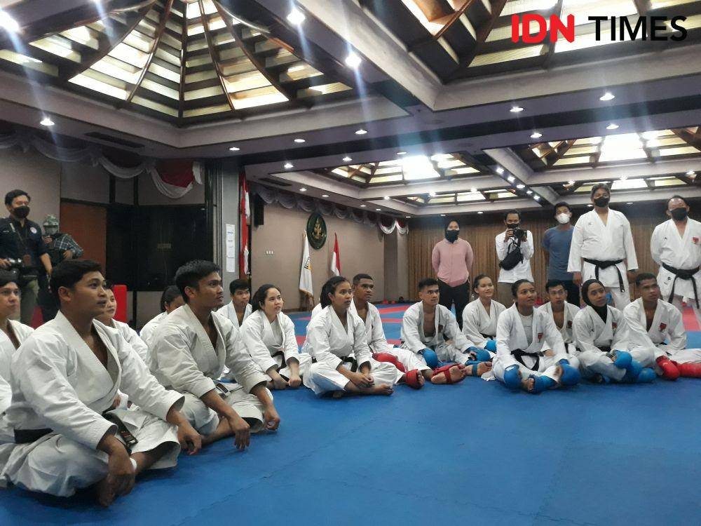 Timnas Karate Indonesia bersiap untuk SEA Games 2021 (IDN Times/Margith Juita Damanik)
