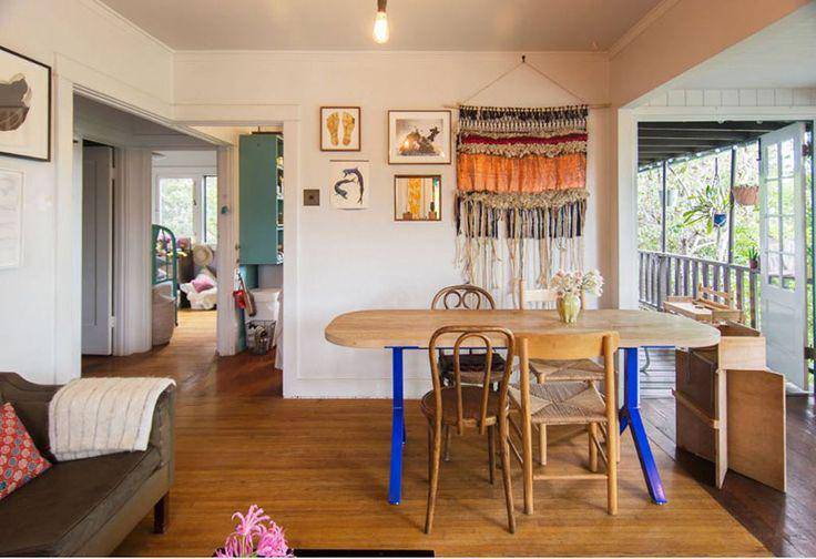 ilustrasi desain ruang makan Bohemian (pinterest.com/Home Design Lover)
