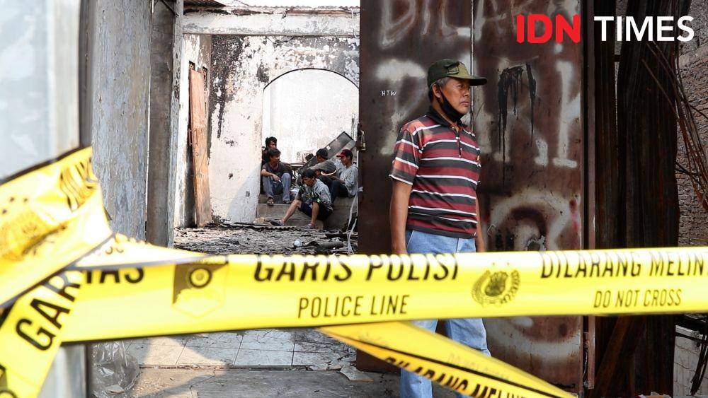 Suasana Pasar Gembrong Pasca Kebakaran pada Minggu, 24 April 2022 malam. (IDN Times/Fauzan)
