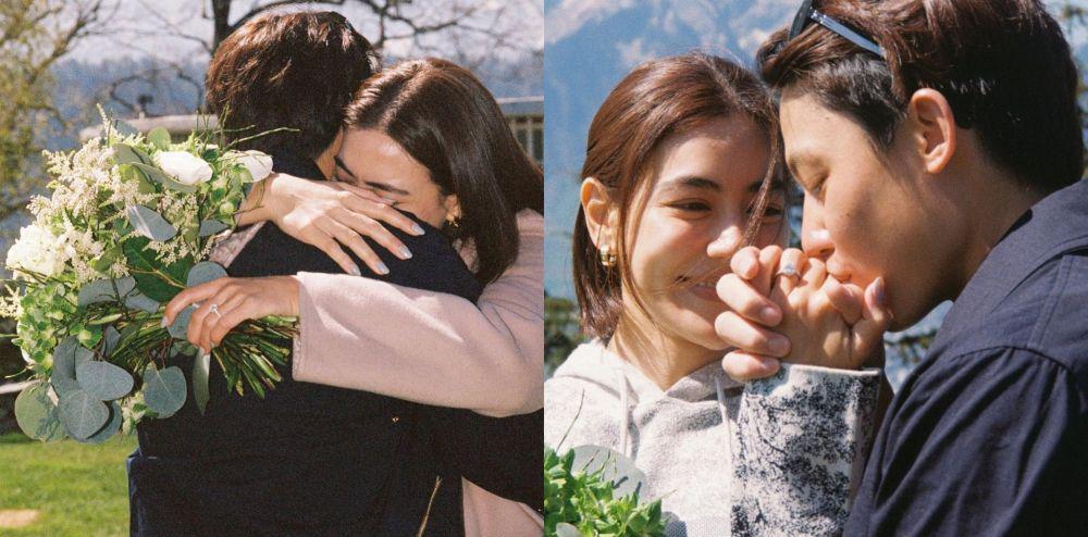 10 Momen Tunangan Mark Prin dan Kimmy Kimberley di Swiss, Romantis!