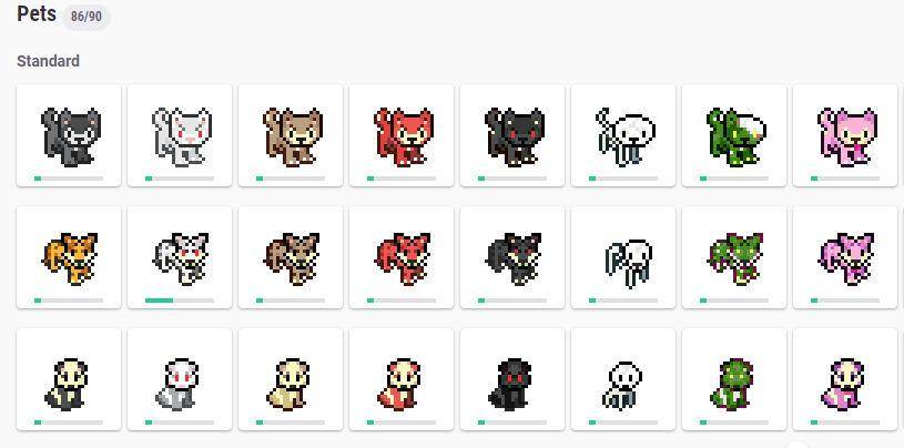beberapa hewan dalam Habitica (dok. HabitRPG, Inc./Habitica)