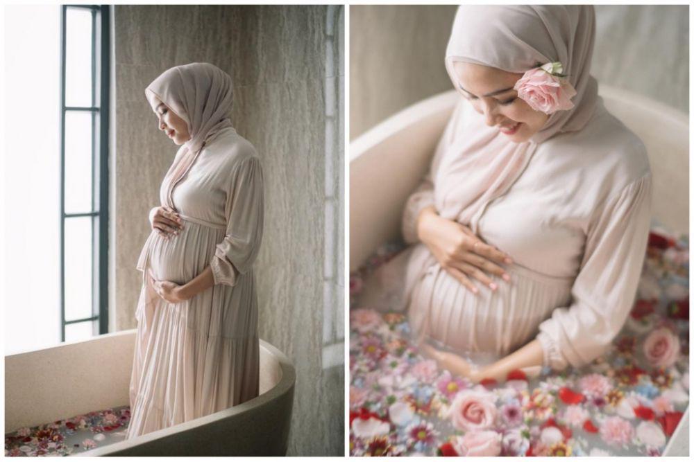10 Momen Maternity Shoot Hamidah Rachmayanti yang Mendadak Melahirkan