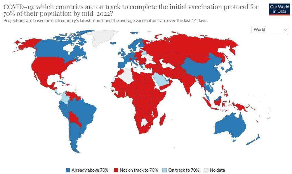 Deretan negara yang terdata telah memberikan vaksin COVID-19 ke 70 persen populasi penduduknya (Tangkapan layar Our World in Data)