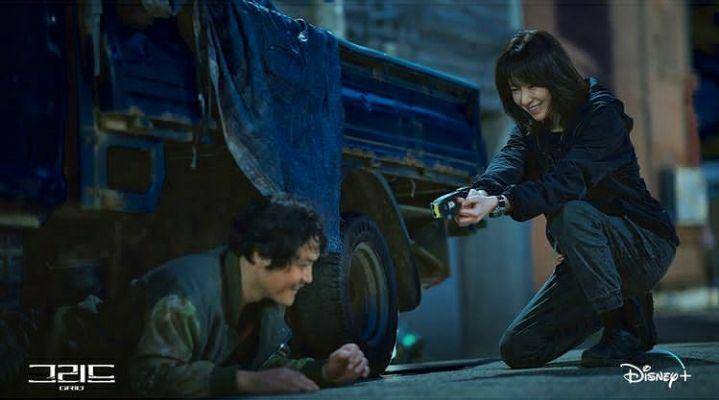 potret di balik layar drama Grid (instagram.com/disneypluskr)