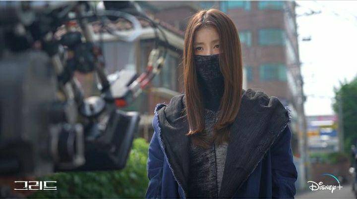 potret di balik layar drama Grid (instagram.com/disneypluskr)
