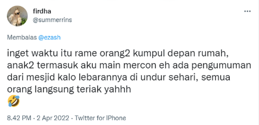 pengalaman lebaran meleset (twitter.com/summerrins)