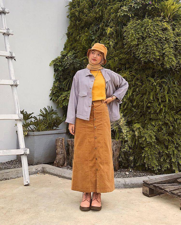 OOTD hijab colorful ala Tasyakissty (instagram.com/tasyakissty)