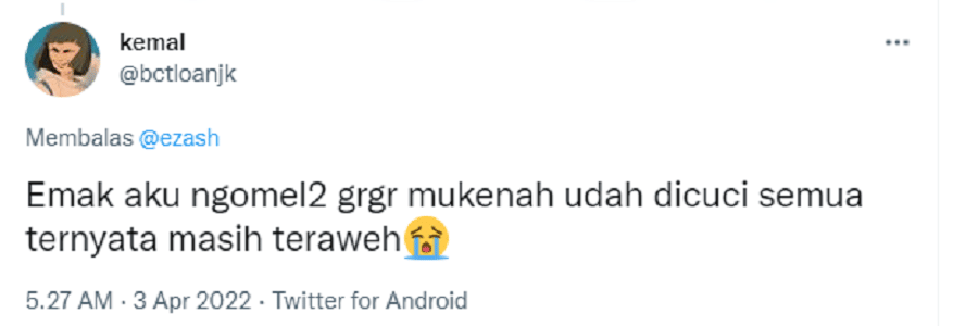 pengalaman lebaran meleset (twitter.com/bctloanjk)