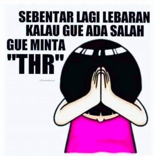 meme minta THR (facebook.com/abangkomet.abangkomet.50)