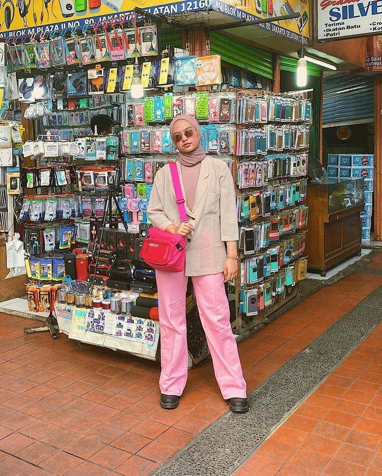 OOTD hijab colorful ala Tasyakissty (instagram.com/tasyakissty)