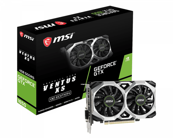 GTX 1650 VENTUS XS adalah salah satu VGA menengah andalan dari MSI. (msi.com)