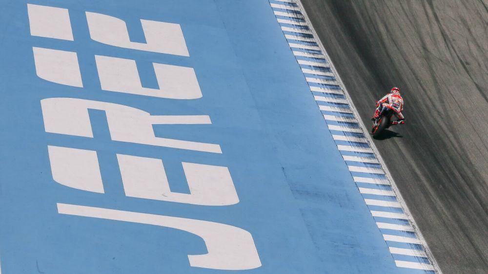 Marc Marquez di Sirkuit Jerez. (motogp.com)