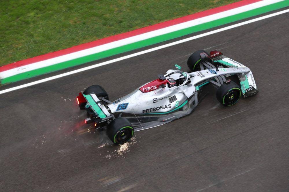 George Russell pada GP Imola 2022 (twitter.com/PET_Motorsports)