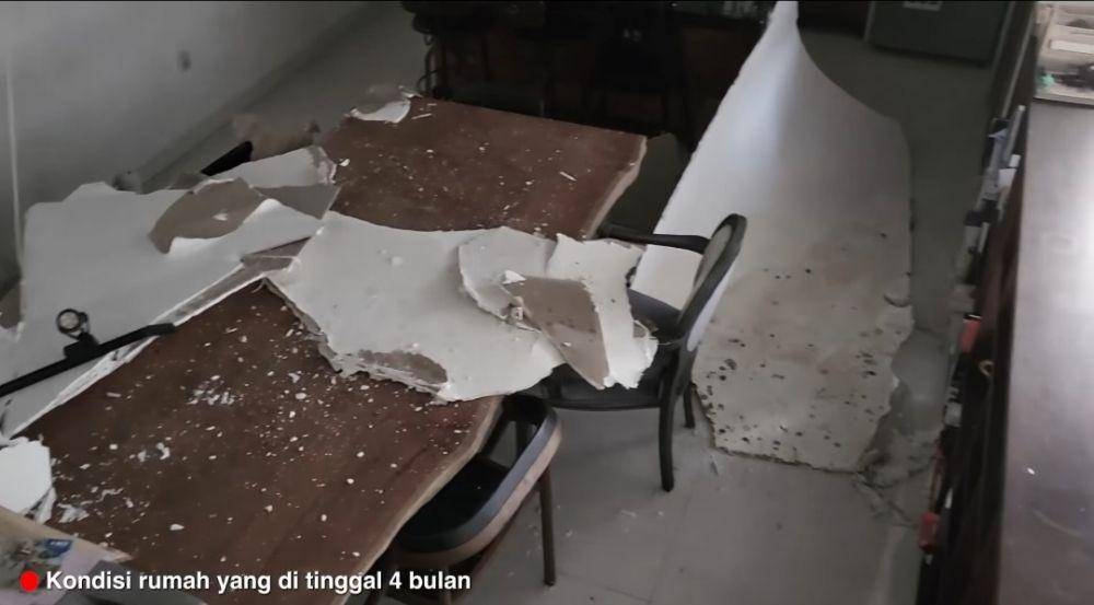 rumah Chelsea Olivia dan Glenn Alinskie ambruk (youtube.com/Alinskie Family)