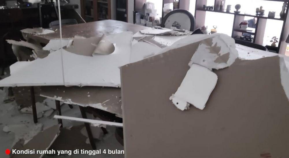 rumah Chelsea Olivia dan Glenn Alinskie ambruk (youtube.com/Alinskie Family)