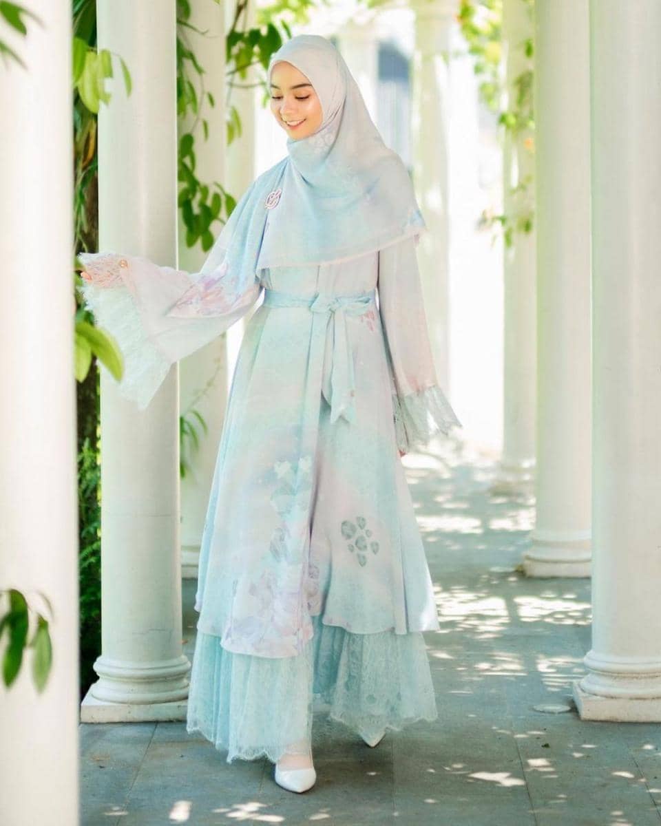 Gamis Pastel untuk Lebaran (instagram.com/lbylcb)