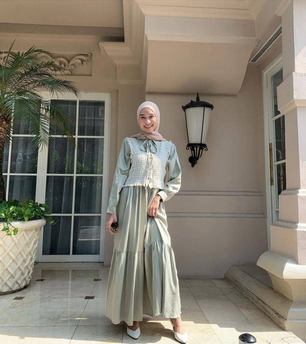 Gamis Pastel untuk Lebaran (instagram.com/nasariastri)