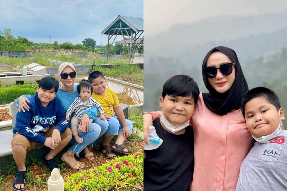 9 Potret Lita MasterChef dengan 2 Anak Cowoknya, Lengket!